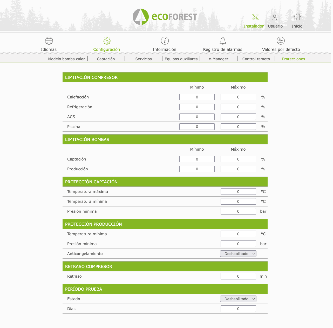 Unauthorized installer access to heat pump controls