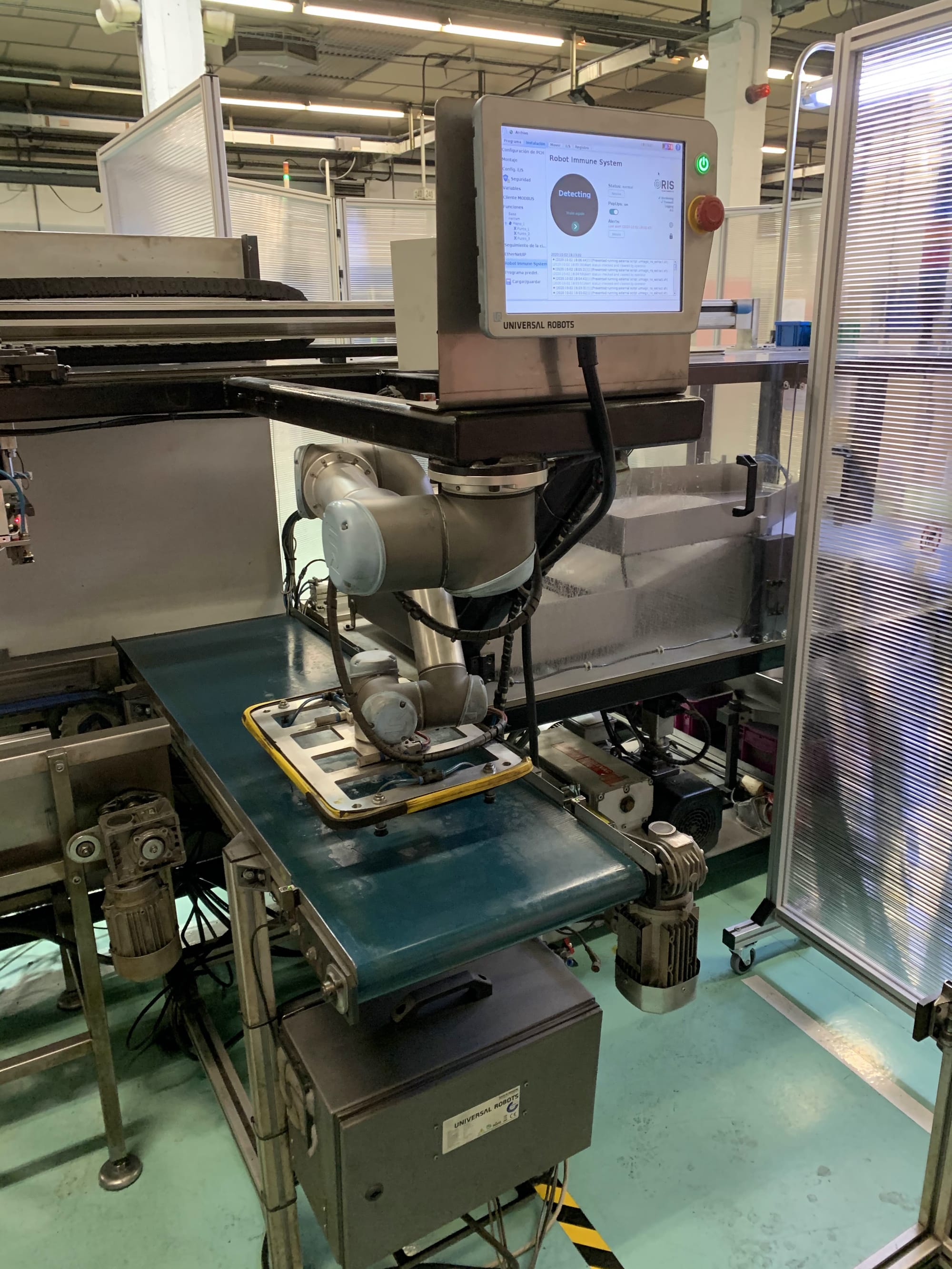 RPK manufacturing facility with RIS-protected robot