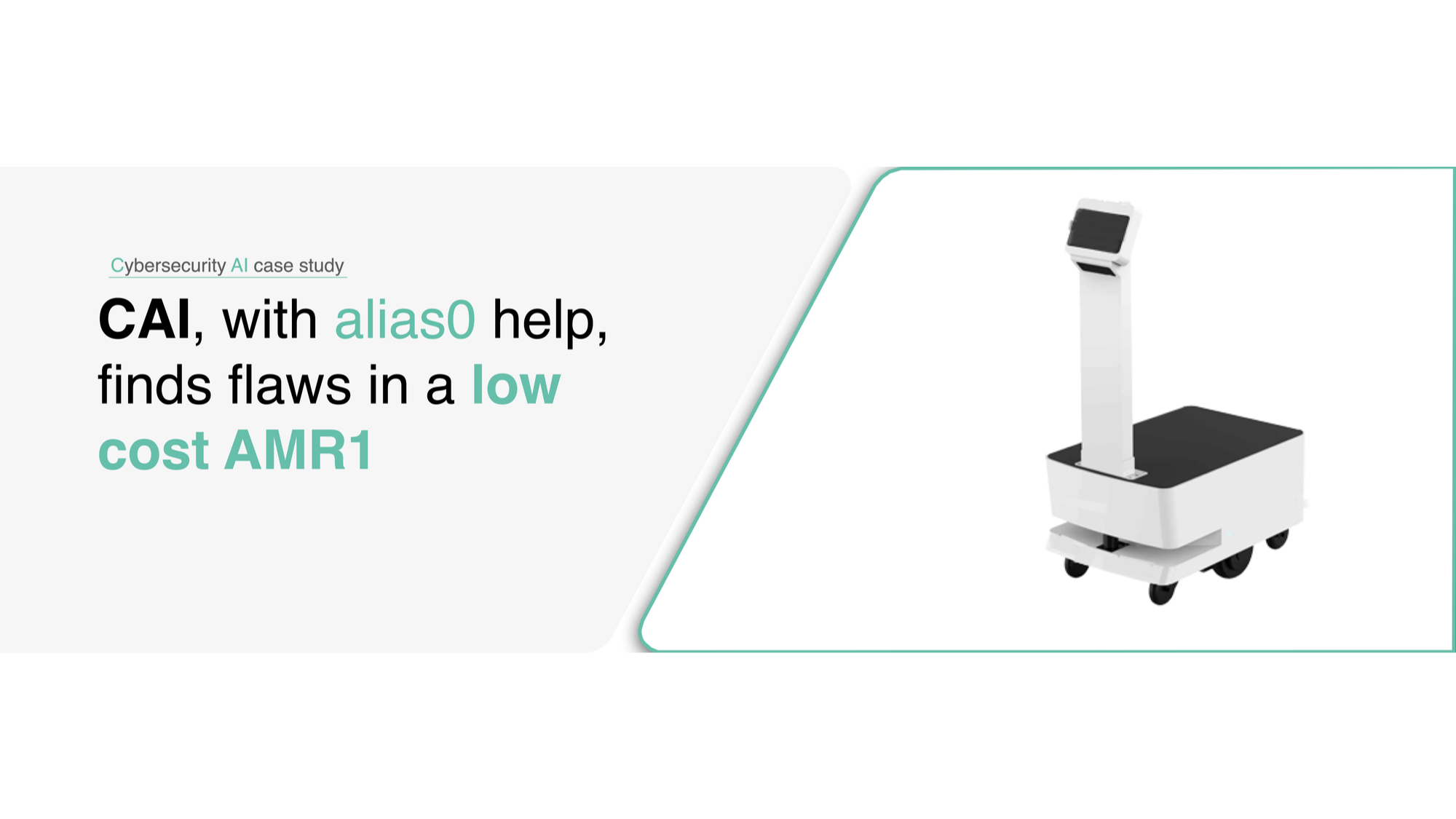 CAI-Powered API Vulnerability Discovery in a Low-Cost AMR: A Security Case Study